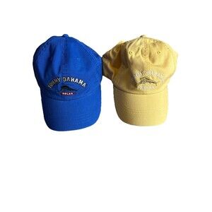 Tommy Bahama Men’s Relax Fishing Cap Hat Adjust. Strap Back Marlin Yellow & Blue